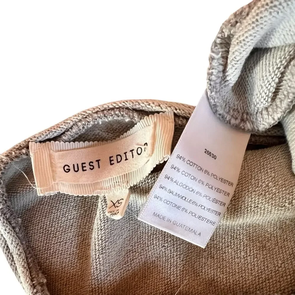 Guest Editor tie up lace corset back long sleeve - round neck blouse size XS - Picture 6 of 6